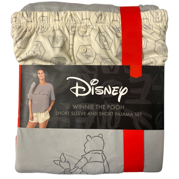 Disney Winnie Pooh size large short, set Winnie the Pooh Pajama Set - Picture 2 of 10
